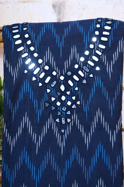 Mirror Work Cotton Kurti – alternate view