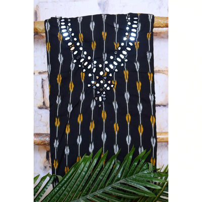 Mirror Work Cotton Kurti