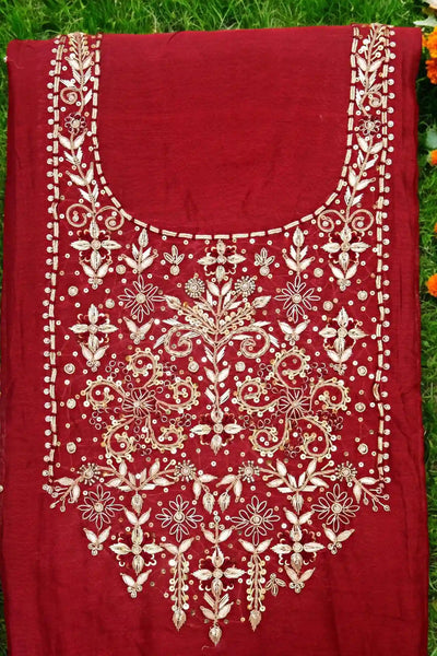 Zardosi Maheshwari Silk Kurti – alternate view