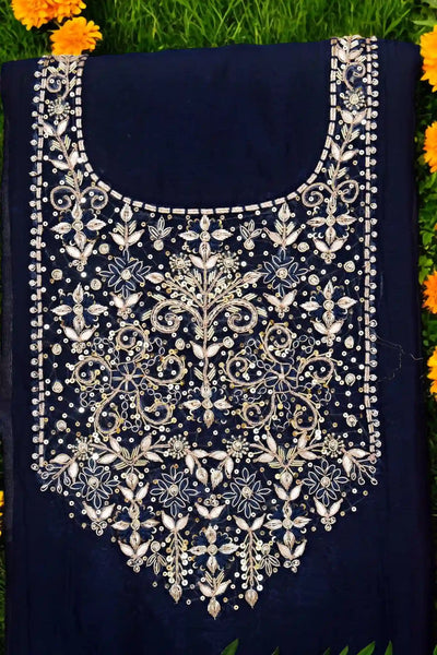 Zardosi Maheshwari Silk Kurti – alternate view