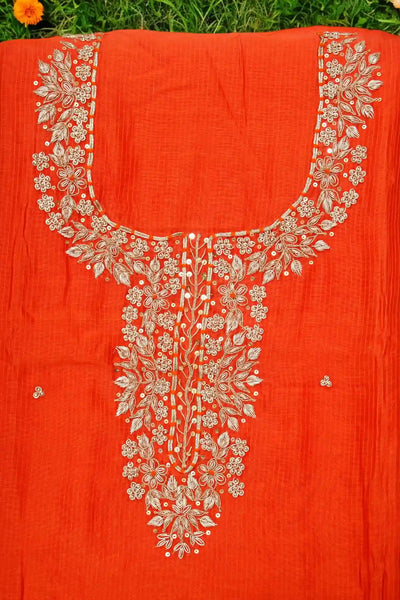 Zardosi Maheshwari Silk Kurti – alternate view