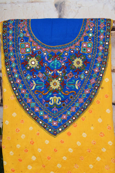 Kutch Work Bandhani Kurti – alternate view