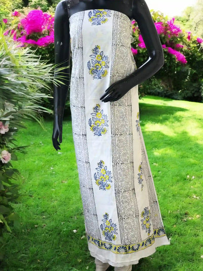 Jaipuri Block Print Designer Kurti in cotton with vibrant handcrafted motifs – SS Ethnics – alternate view