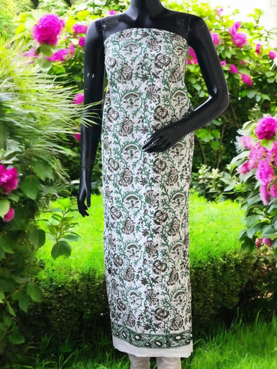 Jaipuri Block Print Designer Kurti in cotton with vibrant handcrafted motifs – SS Ethnics – alternate view