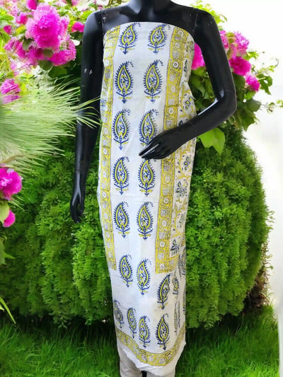 Jaipuri Block Print Designer Kurti in cotton with vibrant handcrafted motifs – SS Ethnics – alternate view