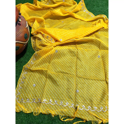 Rajasthani Kota Dupatta with Bandhani & Leheriya Designs