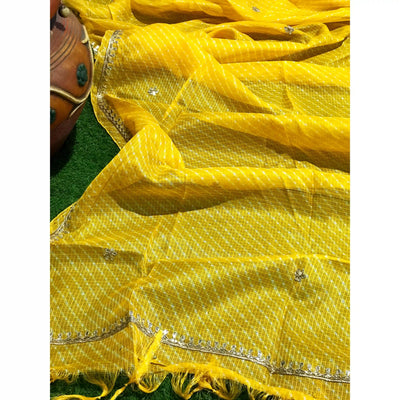 Rajasthani Kota Dupatta with Bandhani & Leheriya Designs