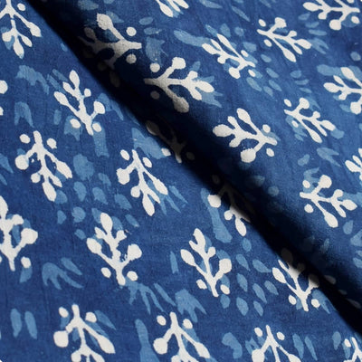 Indigo Dabu Special Hand Block Print Fabric