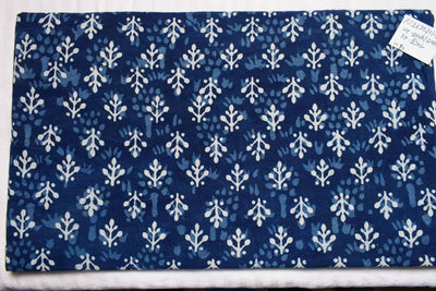 Indigo Dabu Special Hand Block Print Fabric