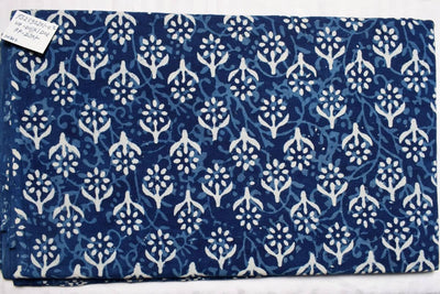 Indigo Dabu Special Hand Block Print Fabric