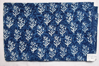Indigo Dabu Special Hand Block Print Fabric