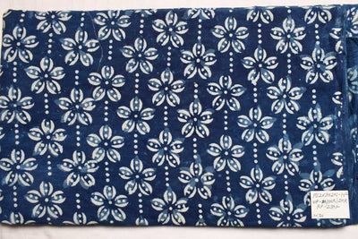 Indigo Dabu Special Hand Block Print Fabric