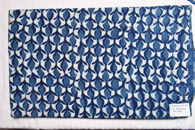 Indigo Dabu Special Hand Block Print Fabric