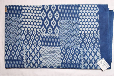Indigo Dabu Special Hand Block Print Fabric