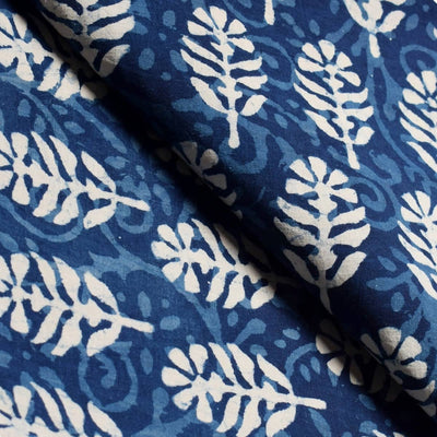 Indigo Dabu Special Hand Block Print Fabric
