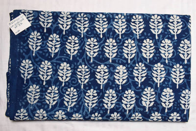 Indigo Dabu Special Hand Block Print Fabric