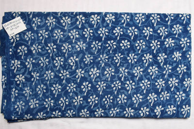 Indigo Dabu Special Hand Block Print Fabric