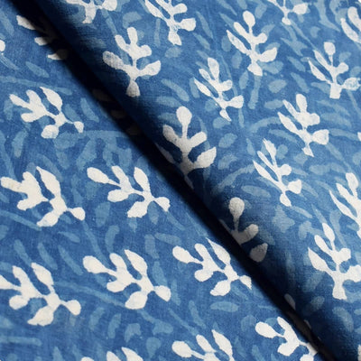 Indigo Dabu Special Hand Block Print Fabric