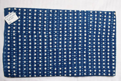 Indigo Dabu Special Hand Block Print Fabric