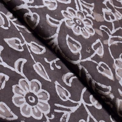 Indigo Dabu Block Print Cotton Fabric