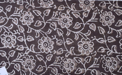 Indigo Dabu Block Print Cotton Fabric