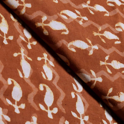 Indigo Dabu Block Print Cotton Fabric