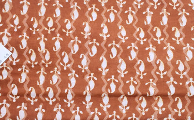 Indigo Dabu Block Print Cotton Fabric