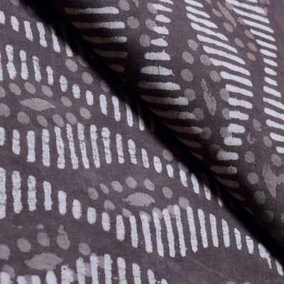 Indigo Dabu Block Print Cotton Fabric