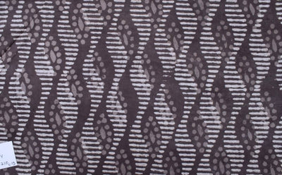 Indigo Dabu Block Print Cotton Fabric