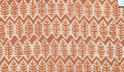 Rust Dabu Special Hand Block Print Fabric – alternate view