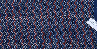Ajrakh Block Print Fabric – alternate view