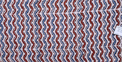 Ajrakh Block Print Fabric – alternate view