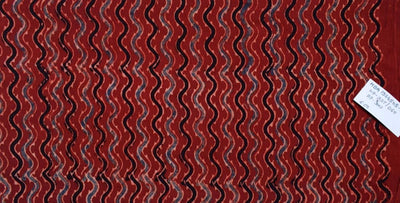 Ajrakh Block Print Fabric – alternate view