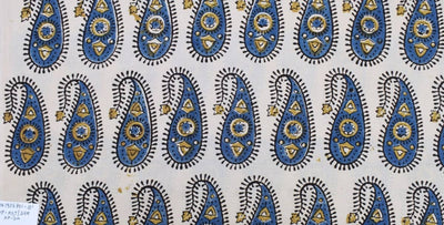 Ajrakh Block Print Fabric – alternate view