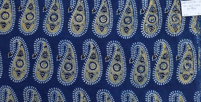 Ajrakh Block Print Fabric – alternate view