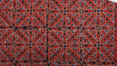 Authentic Ajrakh Block Print Fabric – alternate view
