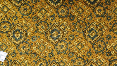 Authentic Ajrakh Block Print Fabric – alternate view