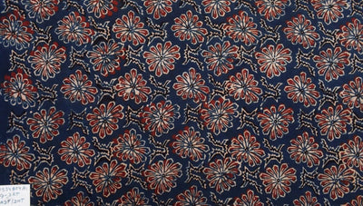 Authentic Ajrakh Block Print Fabric – alternate view