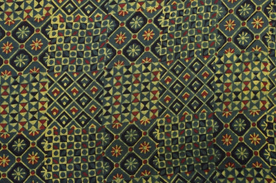 Ajrakh Modal Silk Fabric – alternate view