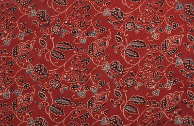Authentic Ajrakh Block Print Fabric – alternate view