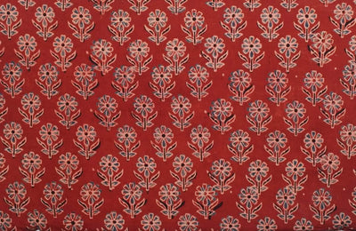 Authentic Ajrakh Block Print Fabric – alternate view