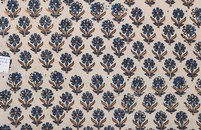 Authentic Ajrakh Block Print Fabric – alternate view
