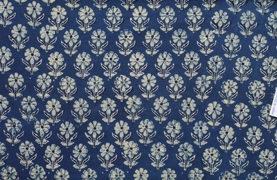 Authentic Ajrakh Block Print Fabric – alternate view