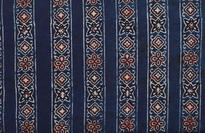Authentic Ajrakh Block Print Fabric – alternate view