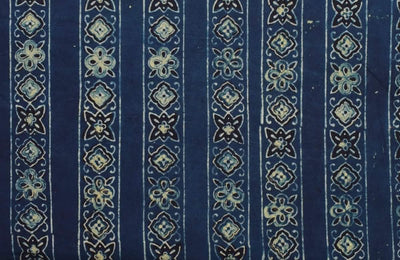 Authentic Ajrakh Block Print Fabric – alternate view