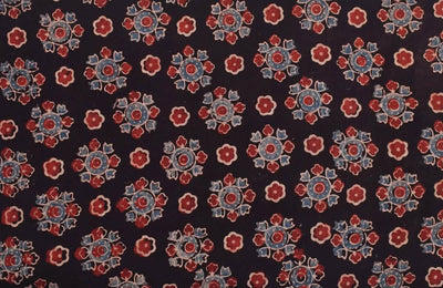 Authentic Ajrakh Block Print Fabric – alternate view