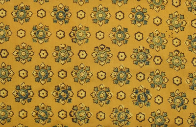 Authentic Ajrakh Block Print Fabric – alternate view