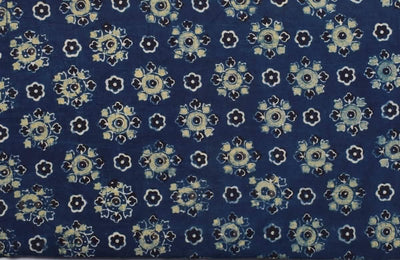 Authentic Ajrakh Block Print Fabric – alternate view