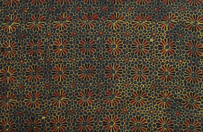 Authentic Ajrakh Block Print Fabric – alternate view