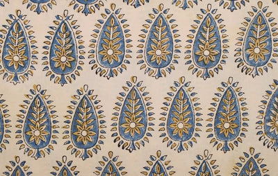 Authentic Ajrakh Block Print Fabric – alternate view